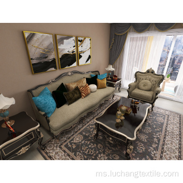 Percetakan baldu kain sofa beludru Belanda